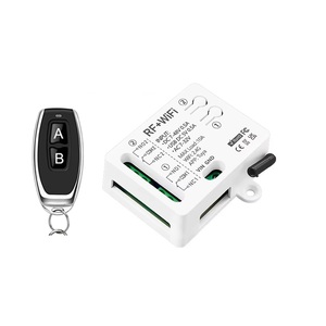 <b>Wireless</b> 433MHz 2Ch 10A Dry Relay Receiver DC 5V/48V Garage Door LED Remote Control <b>Switch</b> DS568 CE/FCC Certified - Product Image 1