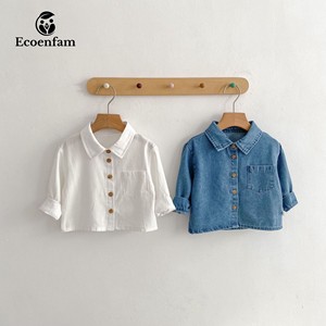 Ecoenfam Nouvelle Collection Printemps Chemises et Manteaux pour Enfants, Hauts à Manches Longues pour Garçons, Vestes Tendance pour Bébés Filles - Product Image 1