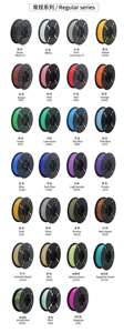 OEM ODM Top Buy Abs Filamento Calidad <span class=keywords><strong>3D</strong></span> Filamento de <span class=keywords><strong>impresora</strong></span> 30 tipos 60 colores 1,75mm 2,85mm <span class=keywords><strong>Pla</strong></span> Petg Abs Filamento Muestra gratis - Product Image 5