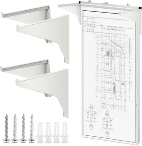 벽걸이 형 2PCS 금속 수직 청사진 보관 스탠드 사무실 가정용 파일 걸이 디스플레이 랙