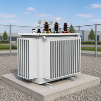 Transformateur de distribution d'énergie électrique immergé dans l'huile, économique, 20KV 50KVA 100KVA 150KVA 200KVA 250KVA 300KVA 400KVA 450KVA 500KVA