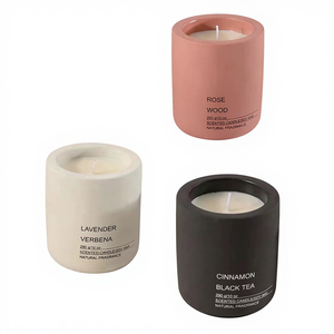 أوعية شموع سيراميكية ملونة بتصميم نورديك مخصصة بالجملة، أوعية شموع فارغة، أدوات، أوعية شموع معطرة مخصصة راقية - Product Image 5