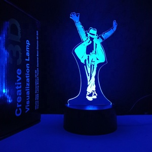 Chỉ Sản Xuất Đèn 3D Chất Lượng Cao Trực Tiếp Từ Nhà Máy Đèn Ngủ Michael Jackson Đèn Rùa Trang Trí Và Quà Tặng Tốt Nhất - Product Image 2