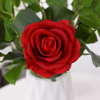 Rose artificielle à tige unique Dallisten en gros, 44 cm, fausse rose pour la décoration de table à la maison, arrangement floral de mariage