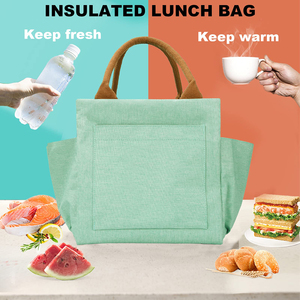 Ensemble de sacs à lunch réutilisables, grande capacité, boîte à lunch isotherme avec compartiments pour le travail et les activités de plein air - Product Image 5