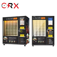 Distributeur automatique de repas rapides 24h/24, distributeur automatique de pizzas, hamburgers, plats chauds