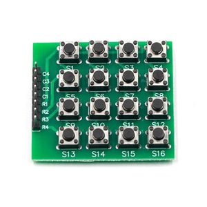 Module de clavier matriciel 4x4, 16 touches, matrice de commutateurs tactiles pour carte d'extension de microcontrôleur, pour projets <span class=keywords><strong>Arduino</strong></span> DIY - Product Image 1