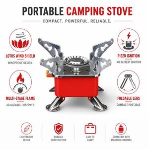 Estufa de Gas Portátil para Camping <span class=keywords><strong>Coku</strong></span>, de Acero Inoxidable, Mini, Potente, Ligera, de Butano, para Uso de Emergencia y Senderismo - Product Image 3