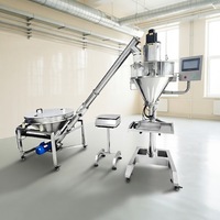 Machines de remplissage semi-automatiques de haute précision pour poudre de fécule de blé, garantie 1 an, application alimentaire, cartons