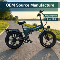 Bicicleta Eléctrica Plegable de 20 Pulgadas con Neumáticos Gruesos 20x4.0, Suspensión Completa, Todoterreno, Enduro, Entrega Rápida de Fábrica OEM