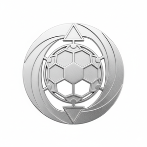 カスタムピンメタルロゴバッジサッカーフットボールハードエナメルピンバッジ - Product Image 2