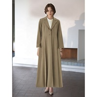 Abaya noire de luxe de haute qualité pour femmes musulmanes, vente en gros, mode koweïtienne, velours de luxe, abayas à double couche, directement de l'usine