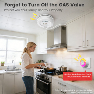 Detector de Gas Inteligente Tuya, 5V, Montaje en Techo, Sensor de Alarma WiFi para Seguridad en el Hogar y la Cocina - Product Image 3