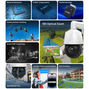 Telecamera PTZ Compatibile HIk 5MP con Rilevamento Umano e Veicolare, Zoom 18X, Altoparlante Bidirezionale, IP66 Antivandalismo, Telecamera Dome ad Alta Velocità - Product Image 4