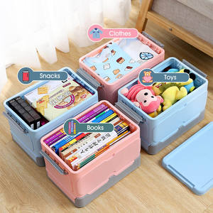 Boîte de rangement pliable, conteneurs en plastique, Design moderne, voiture et <span class=keywords><strong>camping</strong></span>, organisateur avec couvercle, vente en gros, - Product Image 5