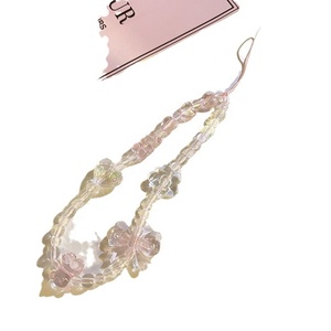 Lanière de téléphone portable 2026, porte-clés, femme, fille, coréen, rose, ours, papillon, fleur, sangle de téléphone, charme, chaîne, sac, <span class=keywords><strong>pendentif</strong></span> pour étui - Product Image 5