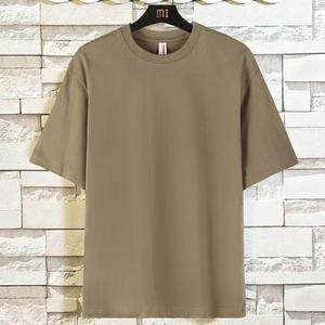 เสื้อยืดผ้าฝ้าย 240 กรัม แขนสั้น สีพื้น ทรงหลวม สวมใส่สบาย รับสกรีนโลโก้ เสื้อกลุ่ม เสื้อทีม - Product Image 4