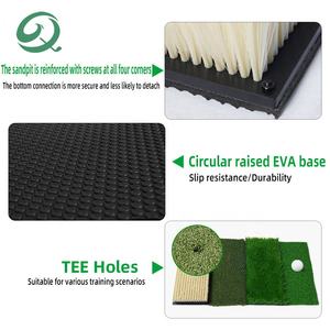 Nouveau Tapis d'Entraînement <span class=keywords><strong>de</strong></span> <span class=keywords><strong>Golf</strong></span> en Gazon Synthétique Premium Pliable avec Gazon <span class=keywords><strong>de</strong></span> Fairway/Rough/<span class=keywords><strong>Sable</strong></span>/Tee pour le Driving et le Chipping - Product Image 3