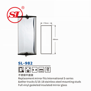 SL-982 Shiliduo Nouveau rétroviseur de remplacement en plastique pour <span class=keywords><strong>camion</strong></span> <span class=keywords><strong>américain</strong></span> <span class=keywords><strong>Kenworth</strong></span> Peterbilt West Coast avec fixation de 18 mm - Product Image 3