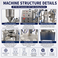 Machine de remplissage et de scellage de tubes souples DEEPACK pour projets d'emballage en tubes souples pour petites usines