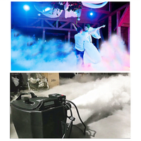 3500W LED DMX PAR Machine à brouillard pour les mariages Disco Parties Clubs Manuel de fumée basse à base d'eau Comprend un boîtier de vol en métal sec