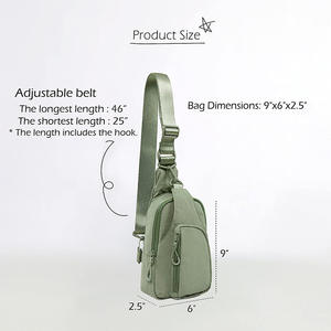 Bolso Bandolera Diario con Correas Ajustables, Bolso Cruzado de Pecho para Mujer, Mochila Pequeña de Nailon para Viajes Casuales al Aire Libre y Senderismo - Product Image 5