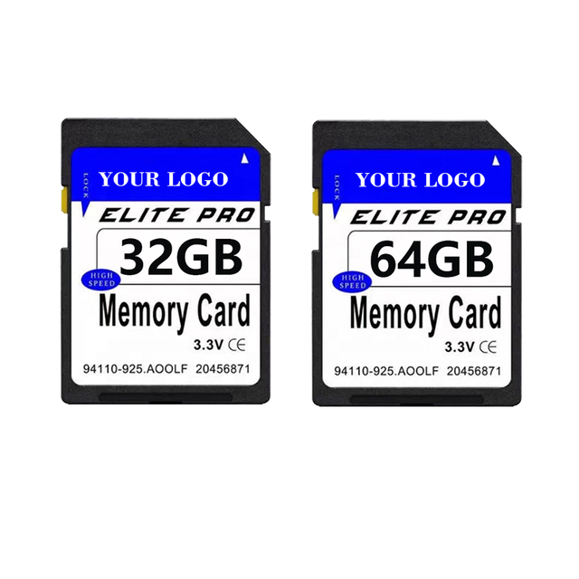 AIDALONG/OEM Factory Wholesale High-Speed 32GB/64GB/128GB U3 SLR Camera SD Card Black Plastic for Phones DVRs & Cameras
