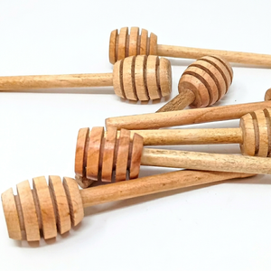 Bâton de miel en bois naturel Agitateur de louche pour hôtel et restaurant Bâton de pot de miel Faveur de mariage Bâton de miel à des prix bon marché - Product Image 1