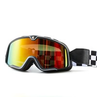 Lunettes de moto, lunettes de motocross, protection UV400, résistantes aux chocs, anti-vent, sangle réglable, lunettes de course pour Dirt Bike et VTT
