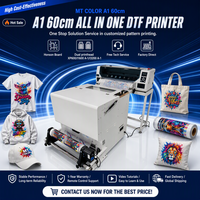 Imprimante DTF A1 60cm tout-en-un, machine de transfert direct sur film, double tête d'impression, pour impression de t-shirts et vêtements personnalisés