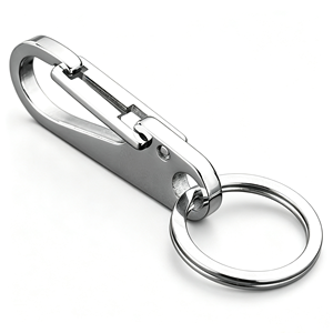 Factory Supplies Stainless Steel Waist Keychains, High-end Car Keychains with Keyring <strong>Brackets</strong>, Customized logo Carving Pendants - Product Image 5