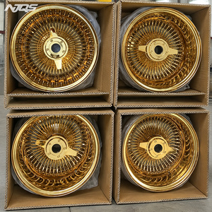 NJQS 13x7 스포크 휠 화이트 월 타이어 림 와이어 휠 - Product Image 6
