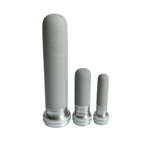 Porous <b>Titanium</b> Rod Water Filter 100 Micron 500L/Hour Easy to Clean for Effective Water Treatment Industrial Grade Machinery - Product Image 1