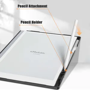 Case For Remarkable 2 Paper Tablet Lightweight And Hard Back Shell Protective Book Folio Cover With Built-in Pen Holder