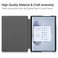 Cuir de luxe en gros d'usine avec étui de protection pour tablette de fonction de support pour Microsoft Surface Pro9/Pro10/Pro11