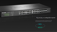 Switch Gigabit Empresarial TP-LINK TL-SH1832 con 5 Puertos RJ45 de 100 Mbps, IEEE 802.3, Entrada de Alimentación de 12 V, Producto de Componentes Industriales