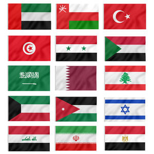 Drapeau national des Émirats arabes unis (EAU) Bannière des pays du Moyen-Orient imprimée en polyester 3x5FT - Product Image 2