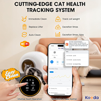Extra große Smart Cat Katzen toilette APP gesteuert und selbst reinigend mit 10kg Gewichts kapazität Easy Clean Robot Feature