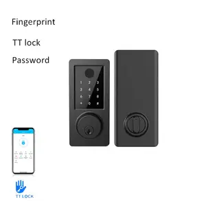 tt lock smart safe digital fingerprint deadbolt door lock wifi european style deadbolt