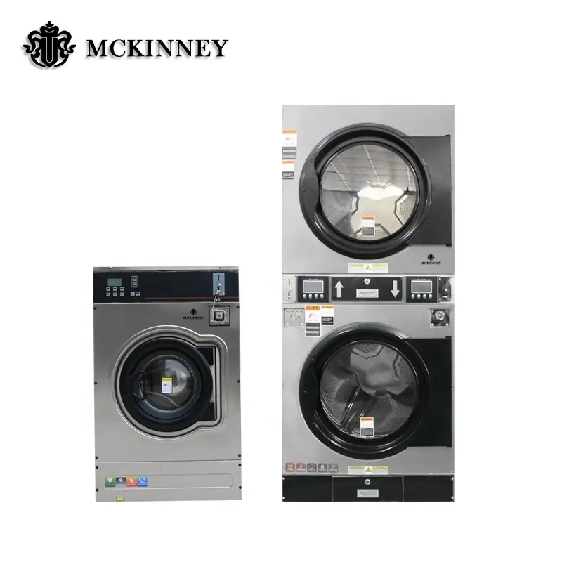 Yüksek kaliteli 12kg 15kg 20kg jetonlu çamaşır makineleri çamaşır yıkama için
