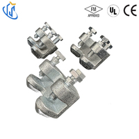 Adaptateur de poutre universel pour l'installation de supports sismiques, finition zinc, OEM personnalisable, acier au carbone jusqu'à 8 pouces, certifié FM