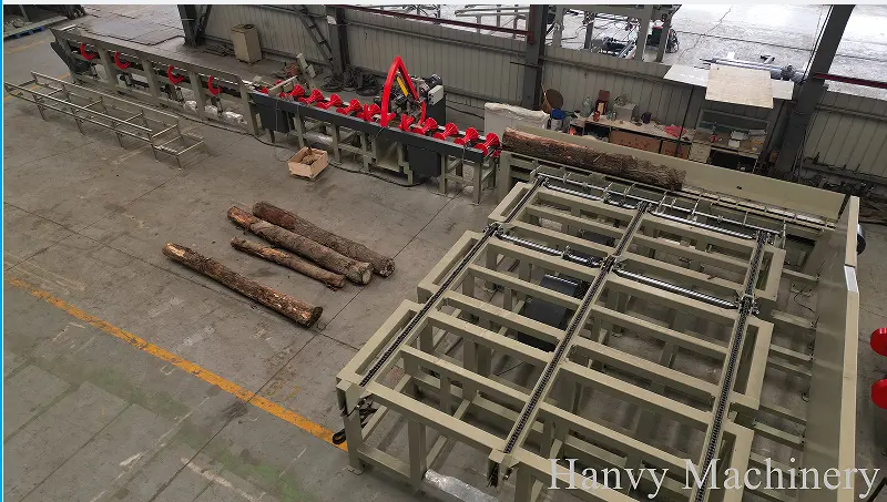 Holz-Schnittholz-Schneidlinie Rundholz abgeschnittener Säge zu verkaufen Rundholzsäge-Schneidemaschine mit Kettensäge