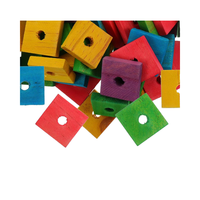 100 Pièces de Jouets pour Oiseaux Écologiques Mixtes de Grande Taille, Jouets pour Perroquets, Blocs de Bois, Jouets à Mâcher pour Bec et Pattes, Breloques en Copeaux de Bois Miniatures pour Cage, Jouets à Mâcher pour Animaux de Compagnie