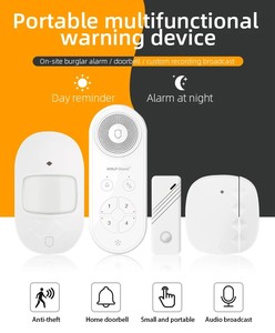 Wireless Window and <strong>Door</strong> <strong>Alarm</strong> Loud Chime Alert Siren Infrared <strong>Burglar</strong> Mini Remote Control Window <strong>Door</strong> <strong>Burglar</strong> Security <strong>Alarm</strong> - Product Image 1