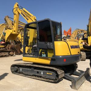 100% asli Jepang digunakan ekskavator Mini penggali Komatsu PC56 untuk ruang Ultra sempit jam rendah - Product Image 1
