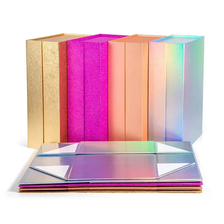Caja de regalo de perfume con logotipo personalizado, embalaje de cartón plegable magnético de lujo, para embalaje de ropa