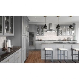 Armoire de cuisine modulaire de style américain personnalisée, îlot de cuisine blanc, armoire murale, garde-manger complet, armoire de rangement pour villa - Product Image 2