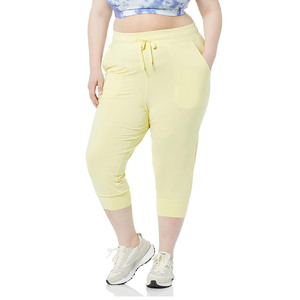 Pantalon de survêtement cargo confortable XL pour femme avec décoration de logo taille élastique pantalon de survêtement avant plat pour vêtements d'été - Product Image 6