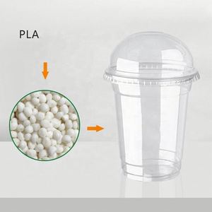 Gobelets à bulles de thé Boba ronds transparents jetables écologiques en PP PET PLA de 10, 12, 14, 16, 20, 24 oz avec couvercles - Product Image 1