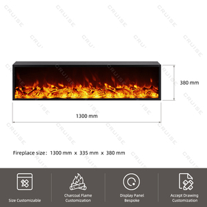 CRUISE Haute Simulation Dynamique Flamme Protection De L'environnement Intelligent Infrarouge Télécommande Led 1300mm <span class=keywords><strong>Cheminée</strong></span> Électrique - Product Image 5